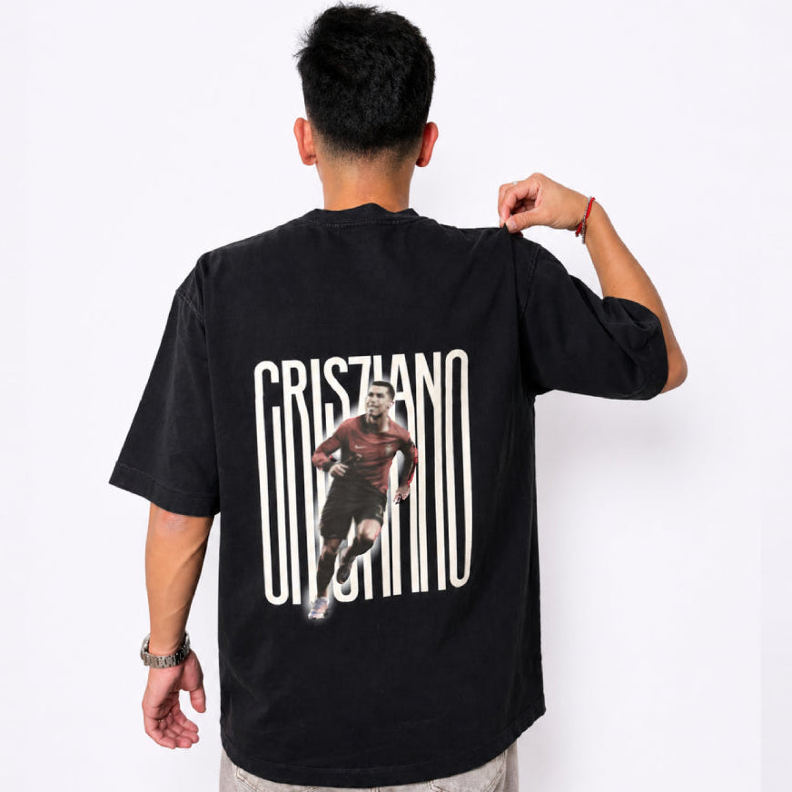 CRIS7IANO - Black Heavyweight Tee