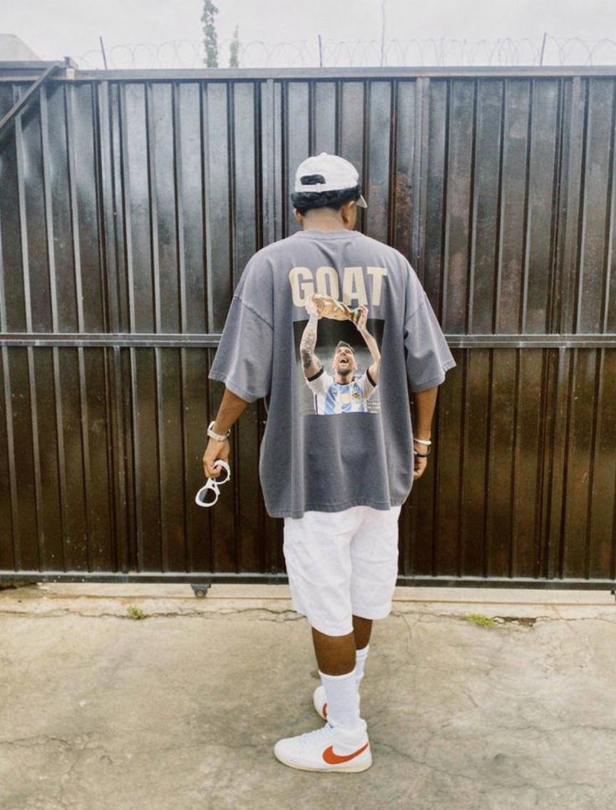 GOAT Oversize Heavyweight Grey Tee