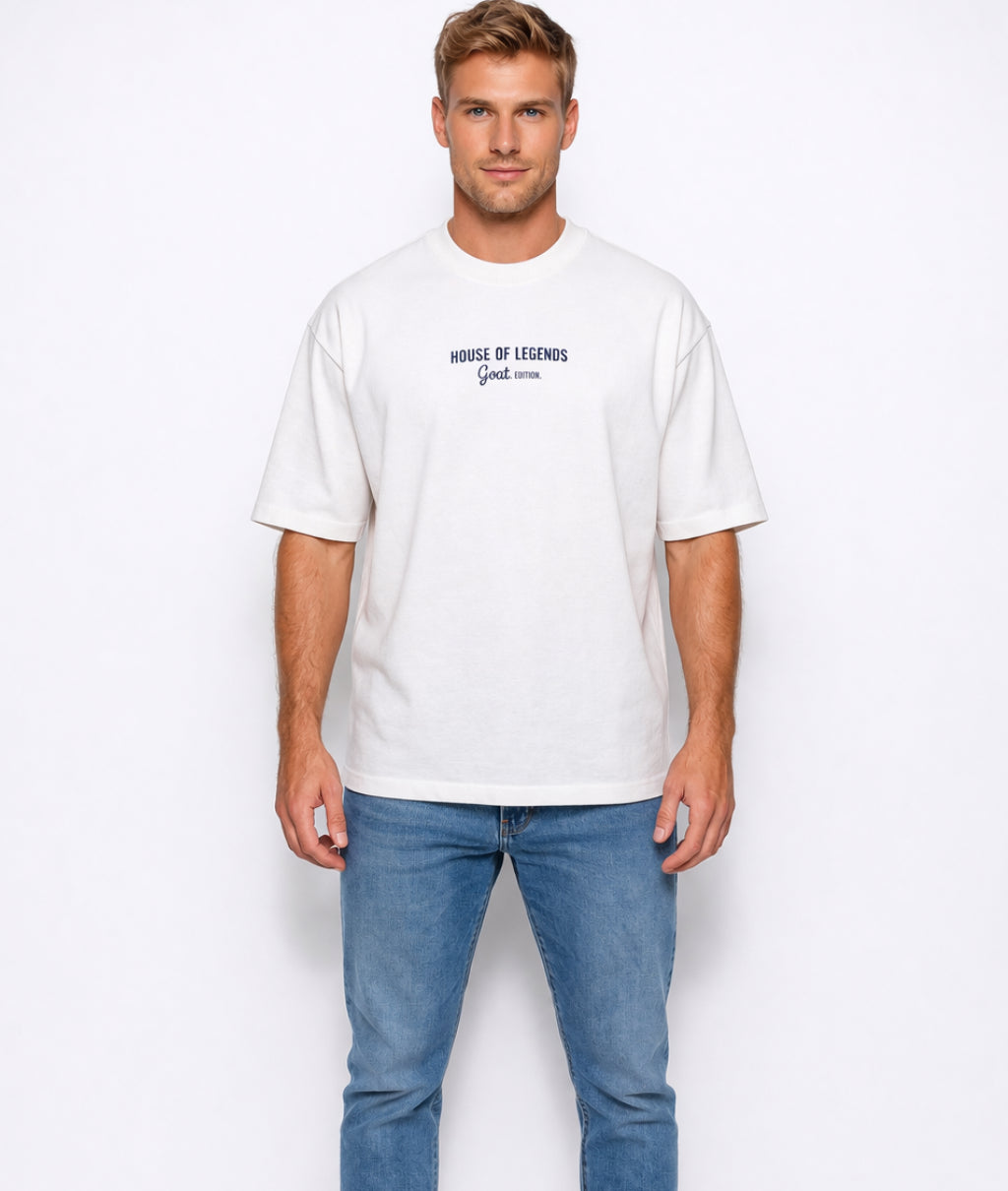 GOAT - White Heavyweight Tee