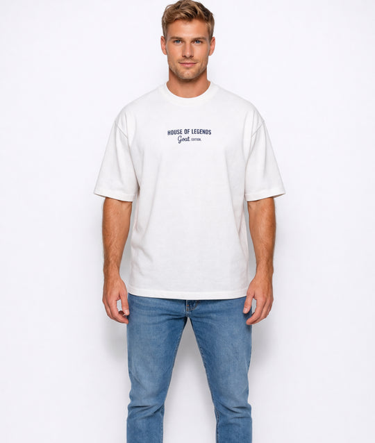 GOAT - White Heavyweight Tee